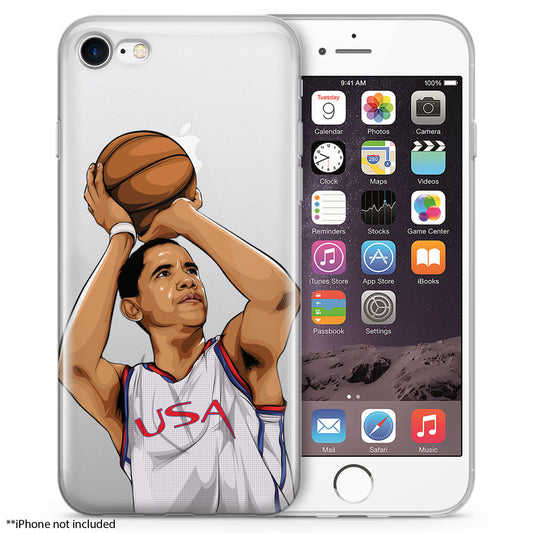 Barack Basketball iPhone Case