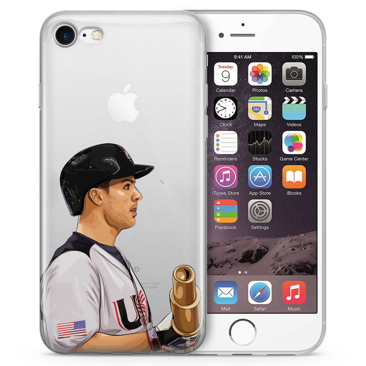Captain America USA Baseball iPhone Case