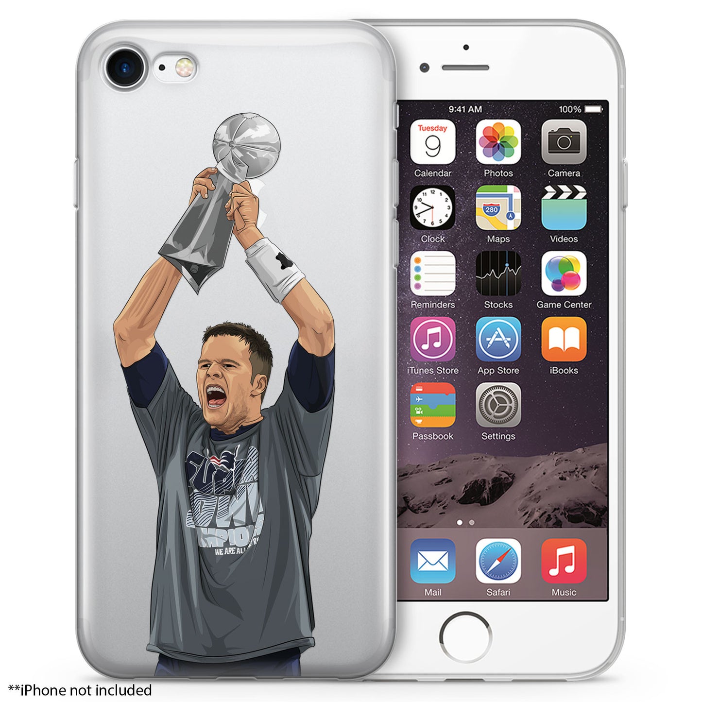 GOAT Trophy Football iPhone Case