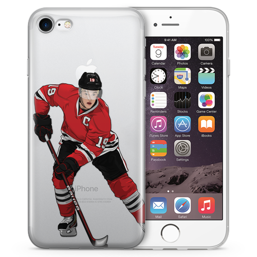 Captain Serious Hockey iPhone Case